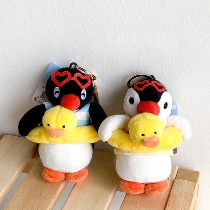 韓國Pingu 和Pinga 沙灘嬉水造型匙扣[預購貨品，下單後14天出貨]