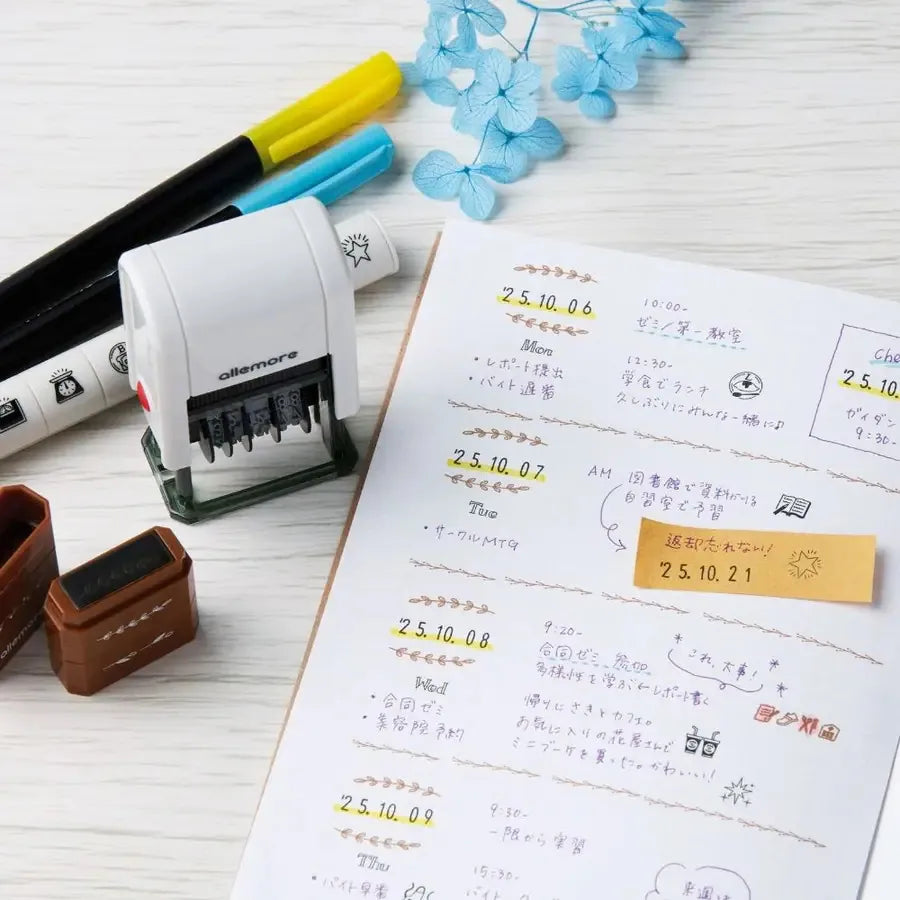 《早鳥下單優惠》日本Shachihata Nototo Dater 日付印章 (已有墨水）