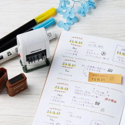 《早鳥下單優惠》日本Shachihata Nototo Dater 日付印章 (已有墨水）