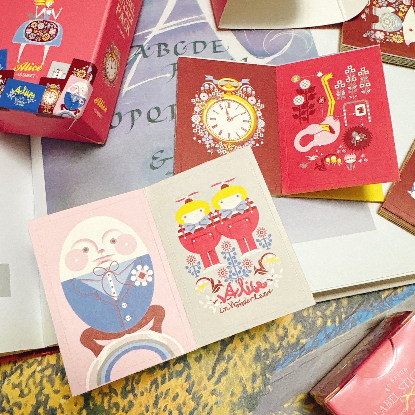 韓國By Nacoo 盒仔貼紙 - Alice in the Wonderland