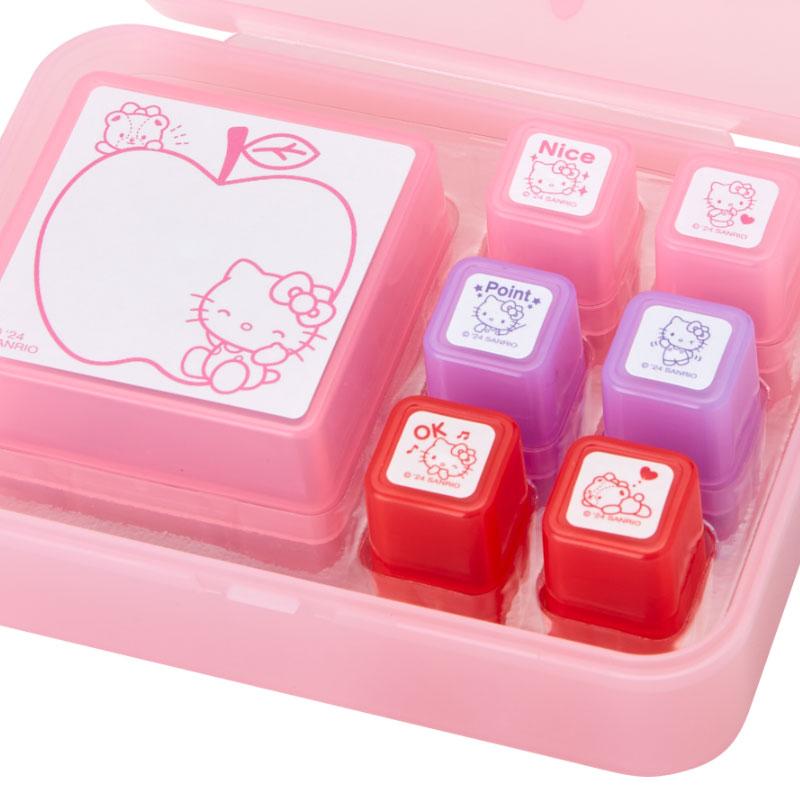 Sanrio Characters 浸透印章組合連小箱子: Hello Kitty （一套7 個，無需印台）預購貨品