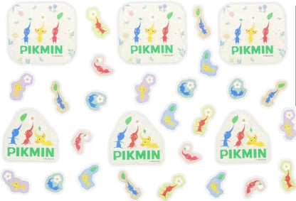 日本任天堂Pikmin 貼紙包連Zipper Bag - Beige（預購貨品，即日截單🧡）