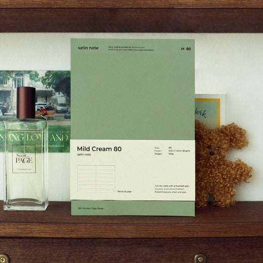 韓國Mild Cream Paper B6 Satin Note - 鋼筆及墨水筆專用  [預購貨品，下單後14天出貨]