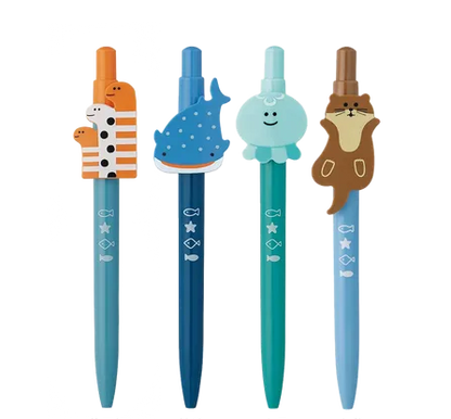 日本デコレ海洋世界 0.5 黑色原子筆 - 一共4 款