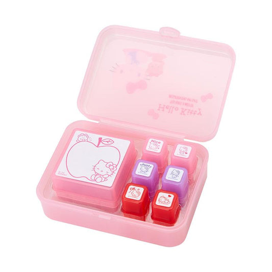 Sanrio Characters 浸透印章組合連小箱子: Hello Kitty （一套7 個，無需印台）預購貨品