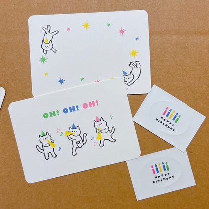 韓國插畫師썸캣츠可愛貓咪小卡 - OH! OH! OH!