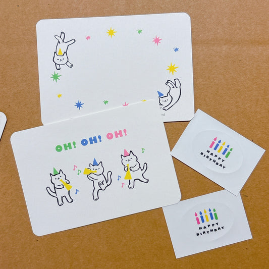 韓國插畫師썸캣츠可愛貓咪小卡 - OH! OH! OH!