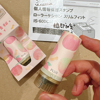 日本 Plus 輕便個人情報保密印 Summer 限定版 - 蜜桃🍑菠蘿🍍車厘子🍒