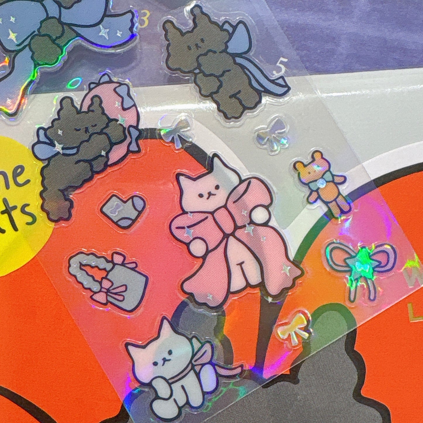 韓國插畫家썸켓츠 貼紙系列 - 貓咪蝴蝶結