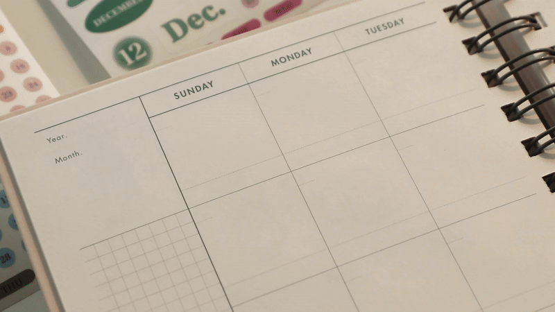 韓國 Diary Date Stickers 日期貼紙