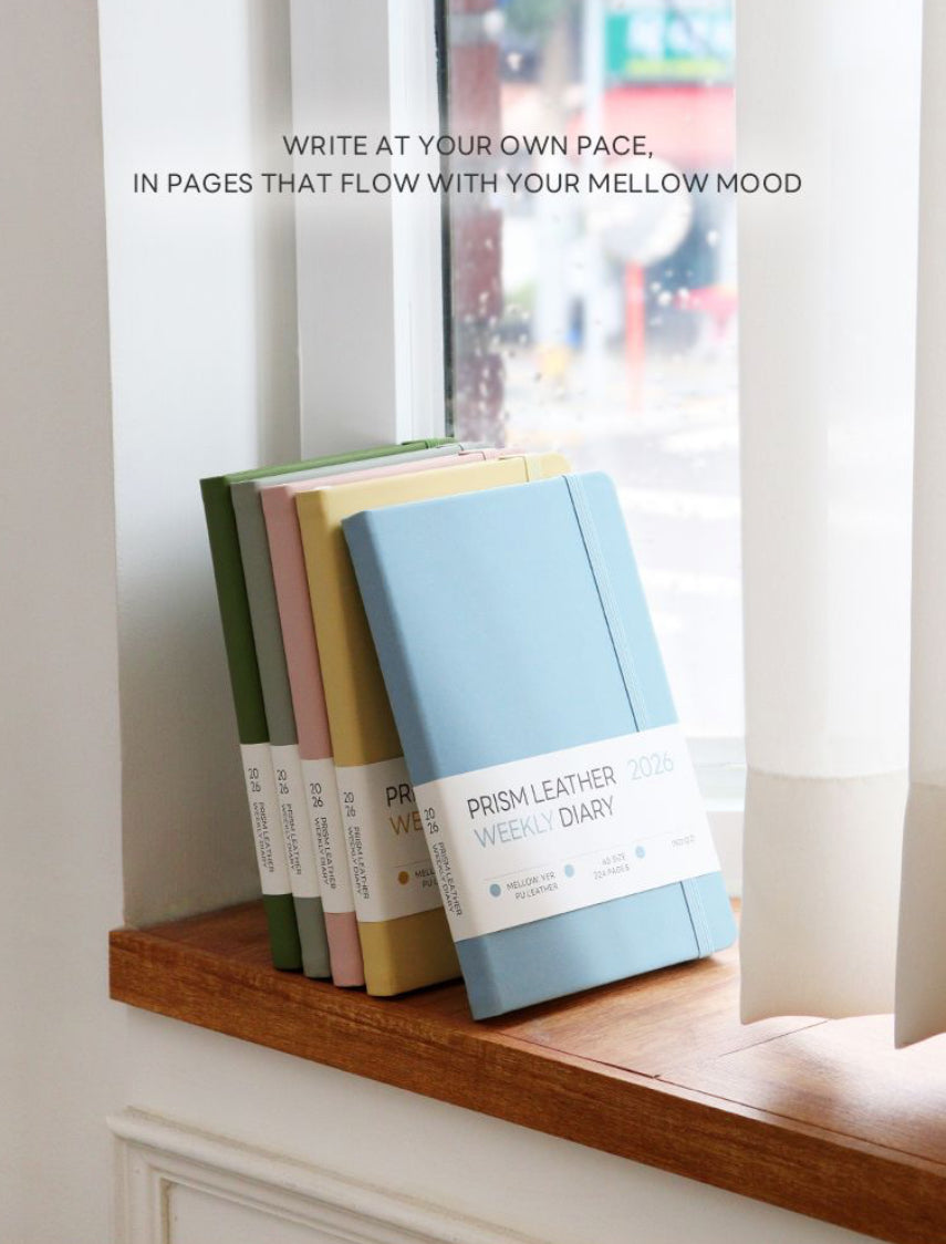 韓國 2026 Beverly月周計劃皮革封面A5 SCHEDULE -  5 色選擇  [預購貨品，下單後14天出貨]