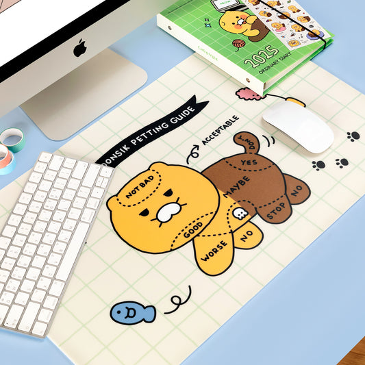 韓國春植摸摸貓咪地圖防水Desk Mat （預購貨品）