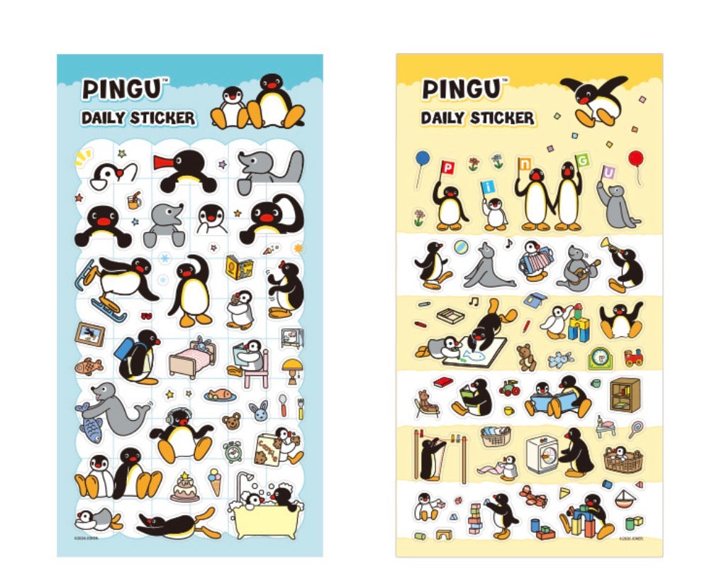 日本企鵝家族Pingu Collection 貼紙