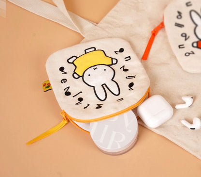 韓國Miffy 拉鍊收納包 : 兩色選擇 [預購貨品］