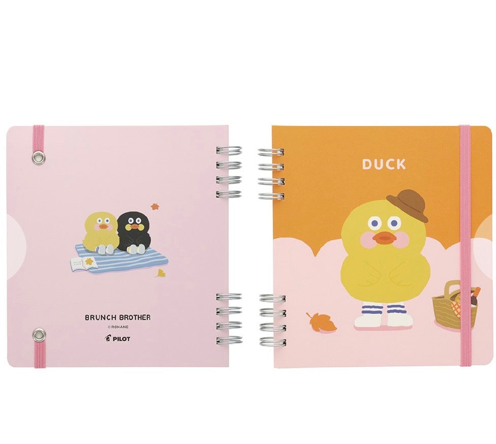 日本版Brunch Brother 方形筆記本 📒:多士君及鴨鴨君 [預購貨品，下單後14天出貨]