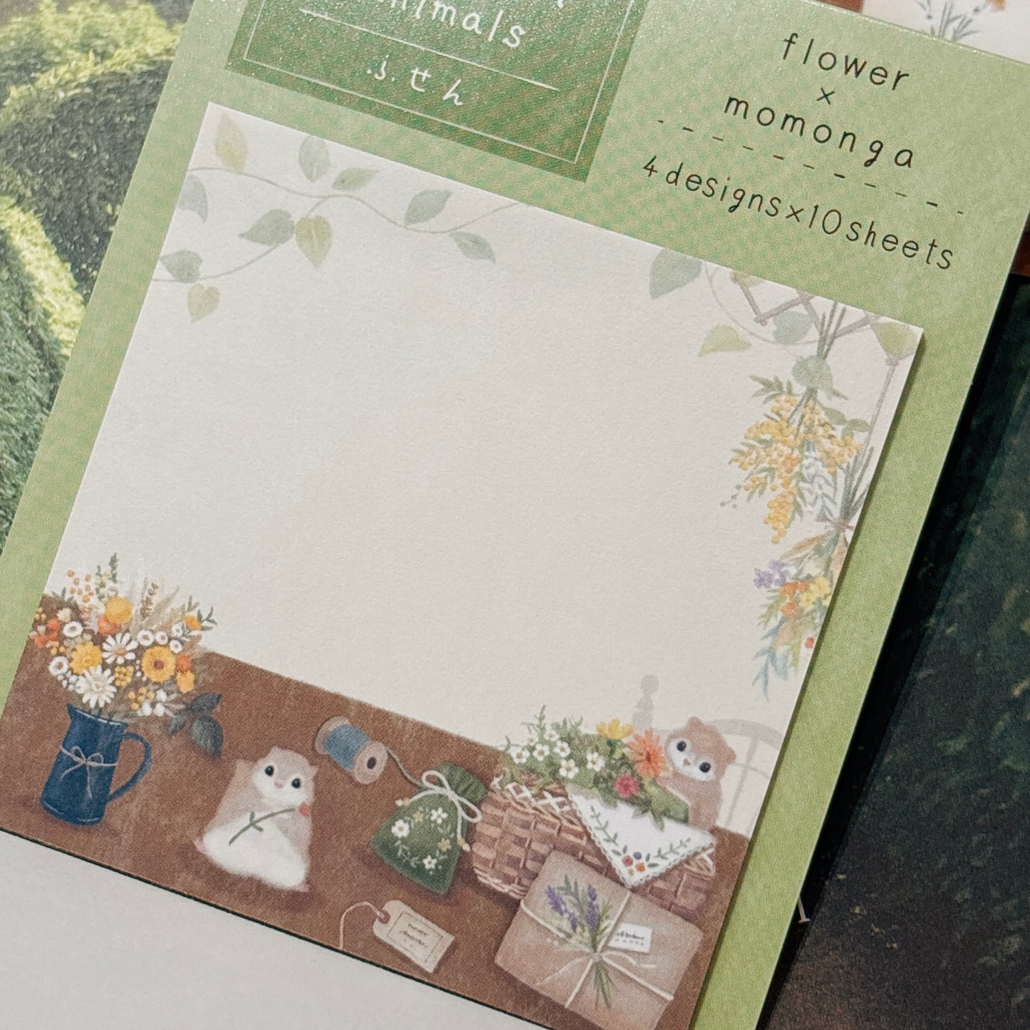 日本可愛動物小店主題便條貼 (4 種尺寸‼️) - 活潑飛鼠的花店