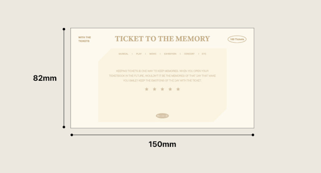 Ticket to the Memory 我的票根收納冊