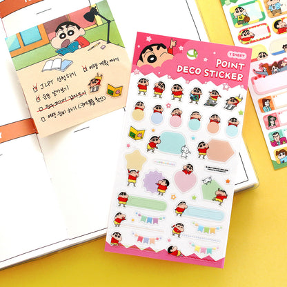 Crayon Shinchan 蠟筆小新系列可書寫貼紙  [預購貨品，下單後14天出貨]