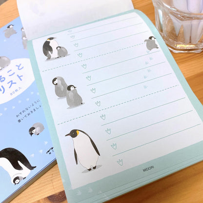 日本Midori To Do List 便條簿 - 企鵝一家