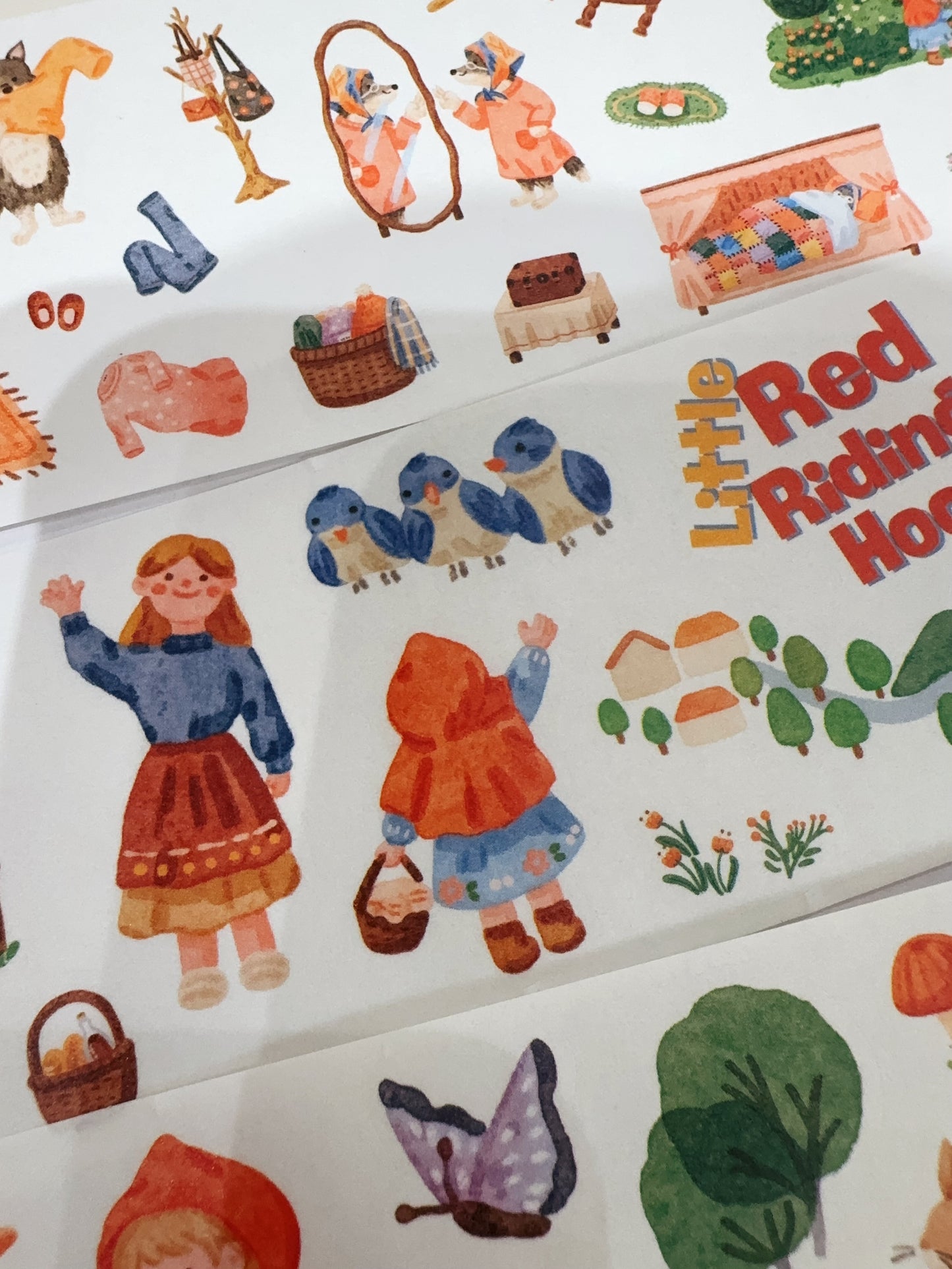 童話故事小紅帽與豺狼和紙貼紙 : 下集(50 枚)