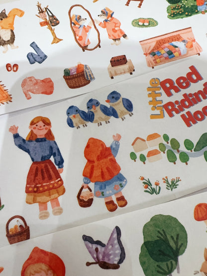 童話故事小紅帽與豺狼和紙貼紙 : 下集(50 枚)