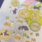 日本エヌビ 熨金貼紙 — 幸運草及柴犬