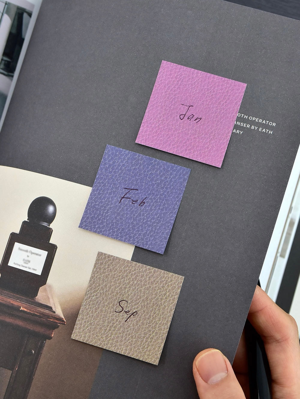 韓國Life Stationery Sticky Leather Lab 高貴的皮革系列便條貼 - 長方形