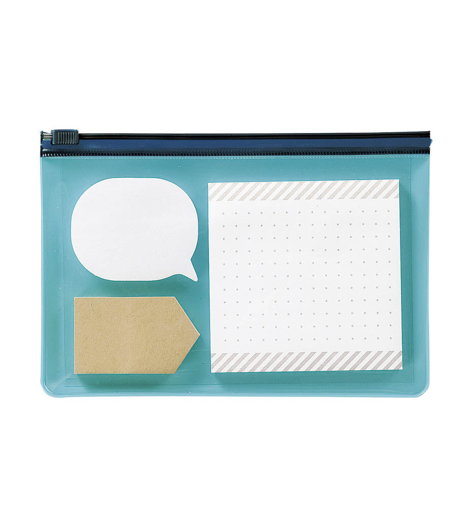 日本Maruzu 透明 Zip袋便條貼套裝 - 2 色選擇