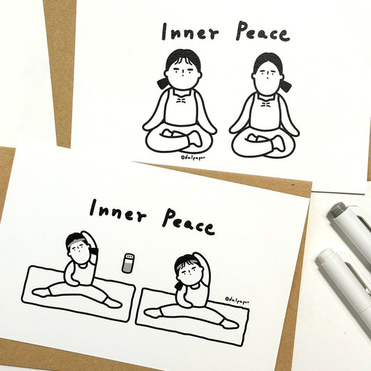 韓國The Paper My Best Friend Collection 卡片 - 瑜伽拉筋班