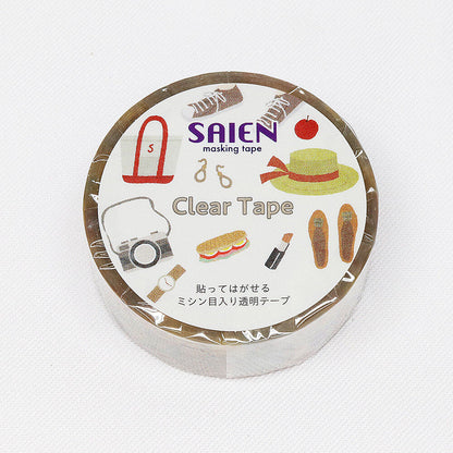 日本 Saien 和紙  15mm 透明膠帶 - 每天穿搭