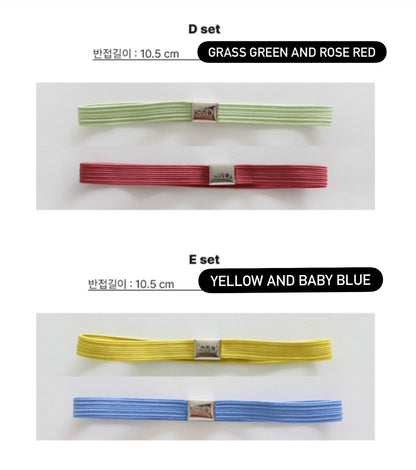 韓國Some Mood 手帳日記本彈性綁帶Note Band Set (一套兩條）預購貨品，下單後兩星期到貨