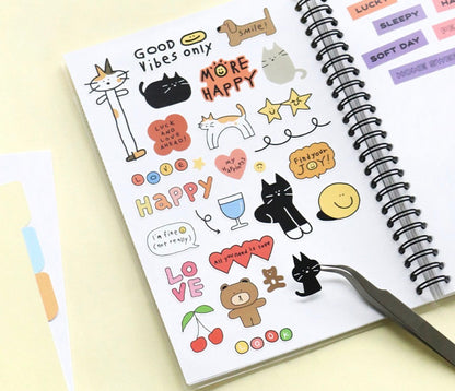兩本9 折‼️韓國Doodle It A5 尺寸 80 頁離型紙貼紙冊 [預購貨品］