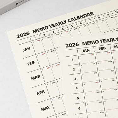 韓國 Make my Year 2026 貼牆年曆  ( LIMITED EDITION❗️兩星期後到貨）- 橫/直兩個款式