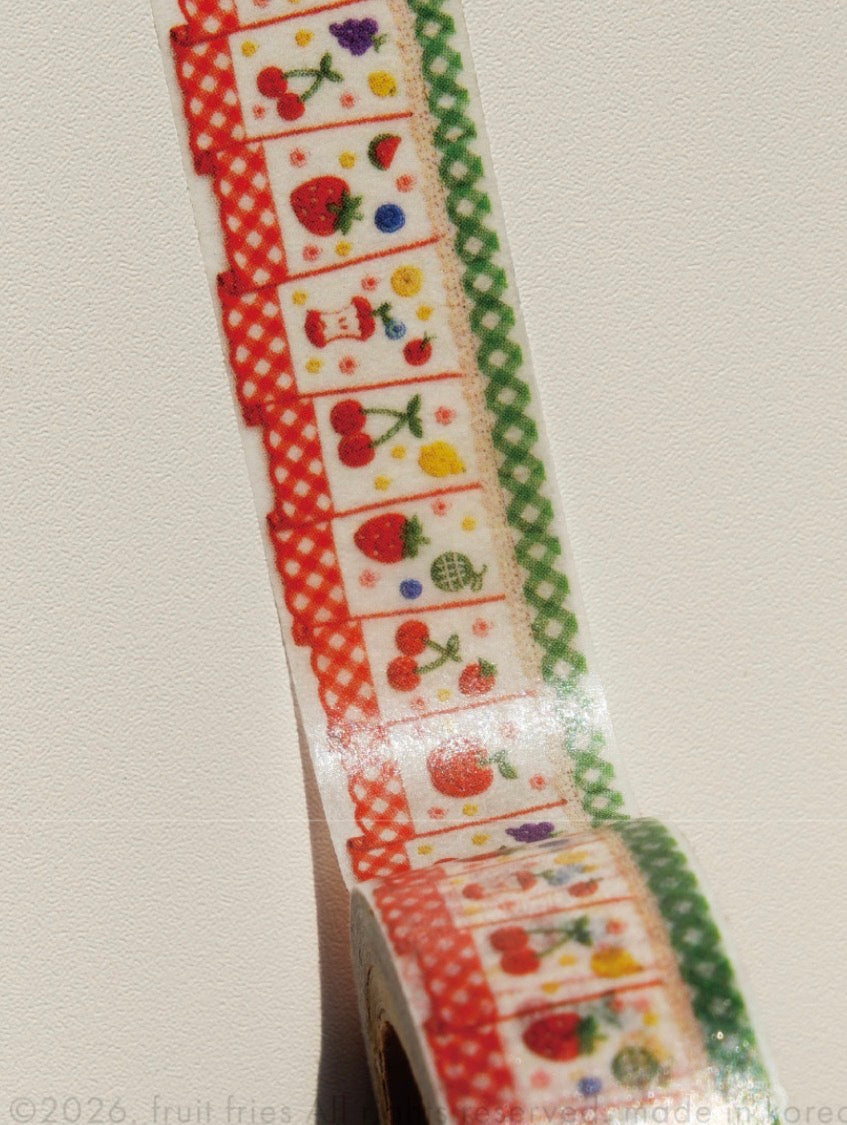 韓國Fruit Delights 系列和紙紙膠帶 - 水果桌布