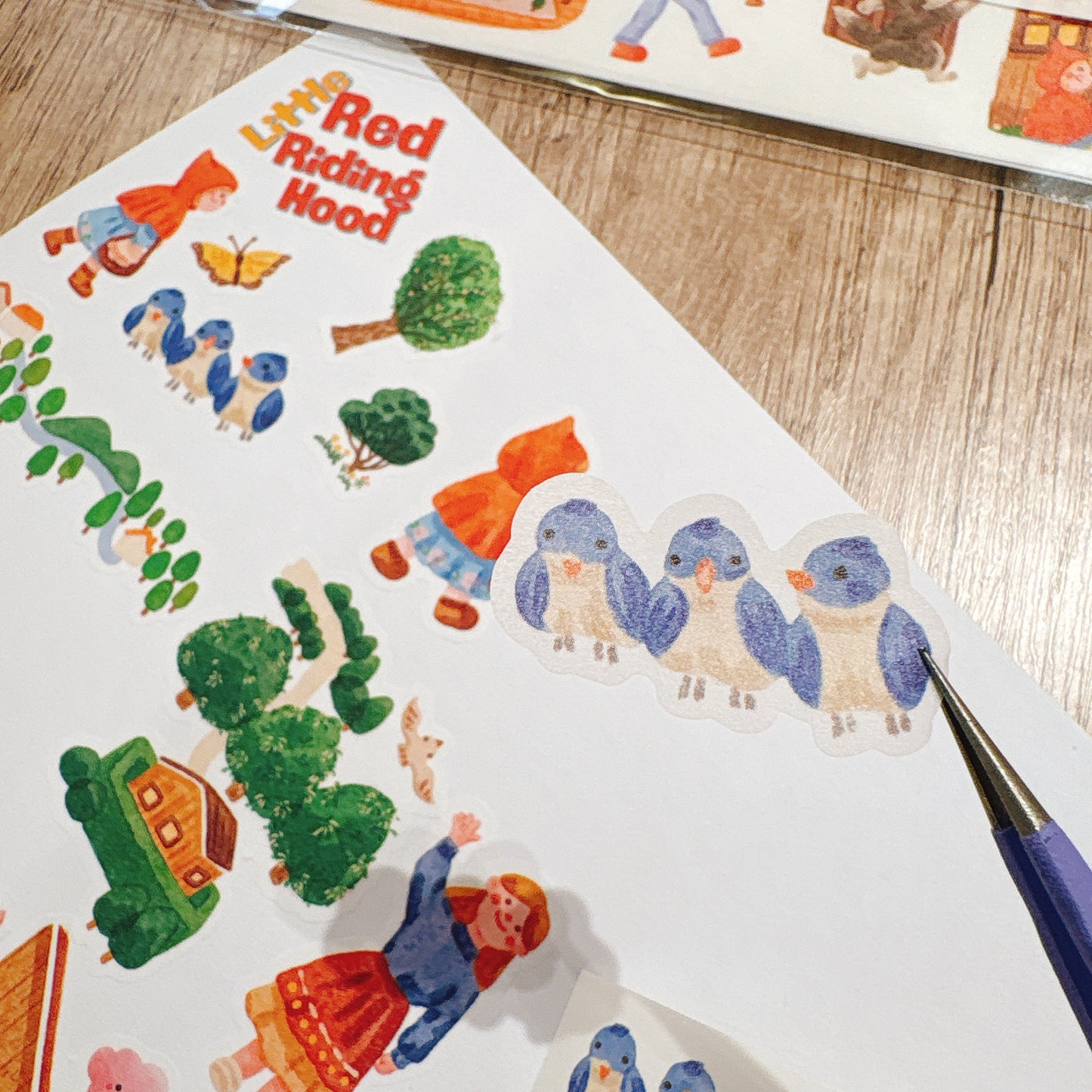 童話故事小紅帽與豺狼和紙貼紙 : 下集(50 枚)