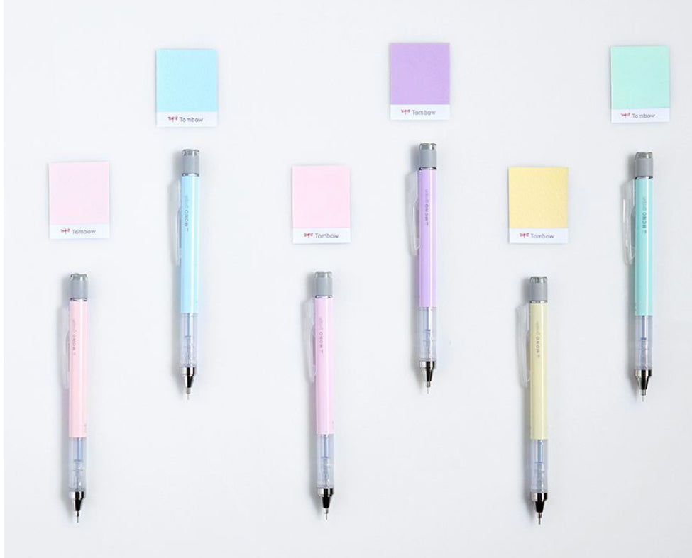 Tombow Pastel Color 鉛芯筆連擦子膠套裝