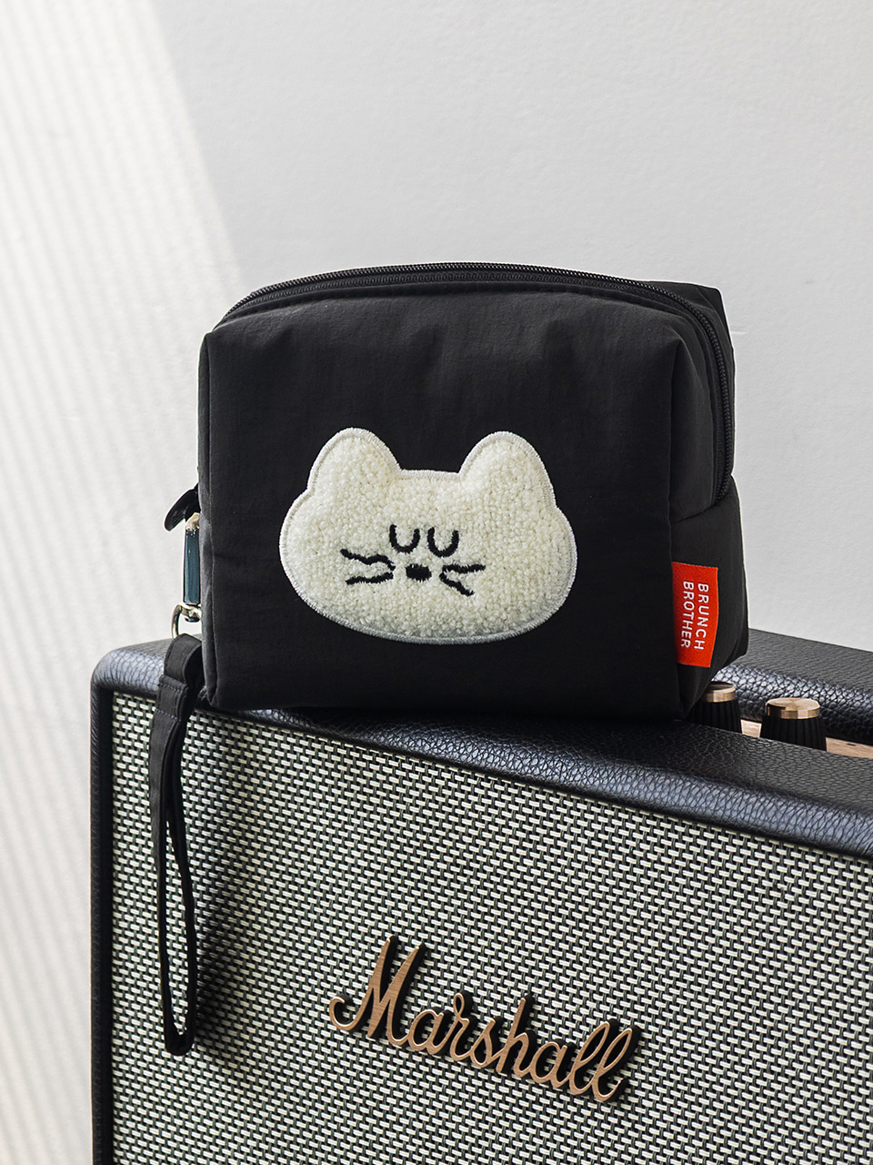 韓國Romane Mogry 貓咪 Square Pouch - 4 色選擇  * [預購貨品，下單後14天出貨]