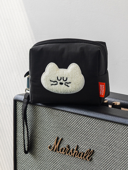 韓國Romane Mogry 貓咪 Square Pouch - 4 色選擇  * [預購貨品，下單後14天出貨]