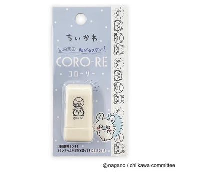 日本Chiikawa x Coro-re 滾輪式轆轆印章 - 團隊系列: 栗子與風獅