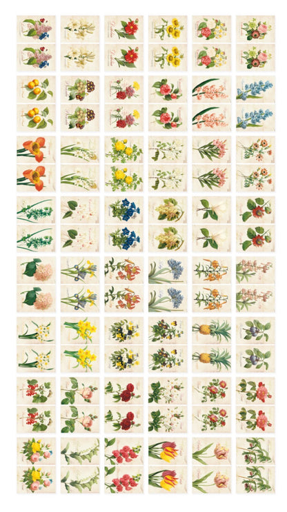 韓國By Nacoo Label Sticker - Flower Garden