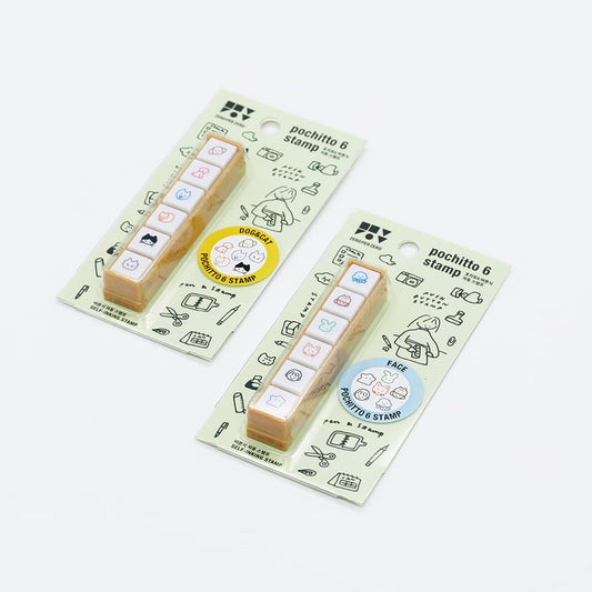 Zero per Zero 聯乘日本Pochitto6 按鈕式帶墨印章