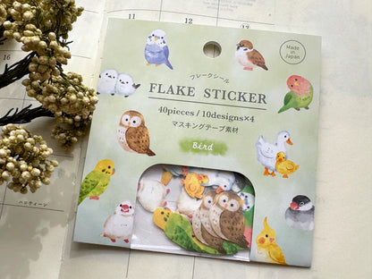 日本親親動物系列 貼紙包 - 各種各樣的鳥兒