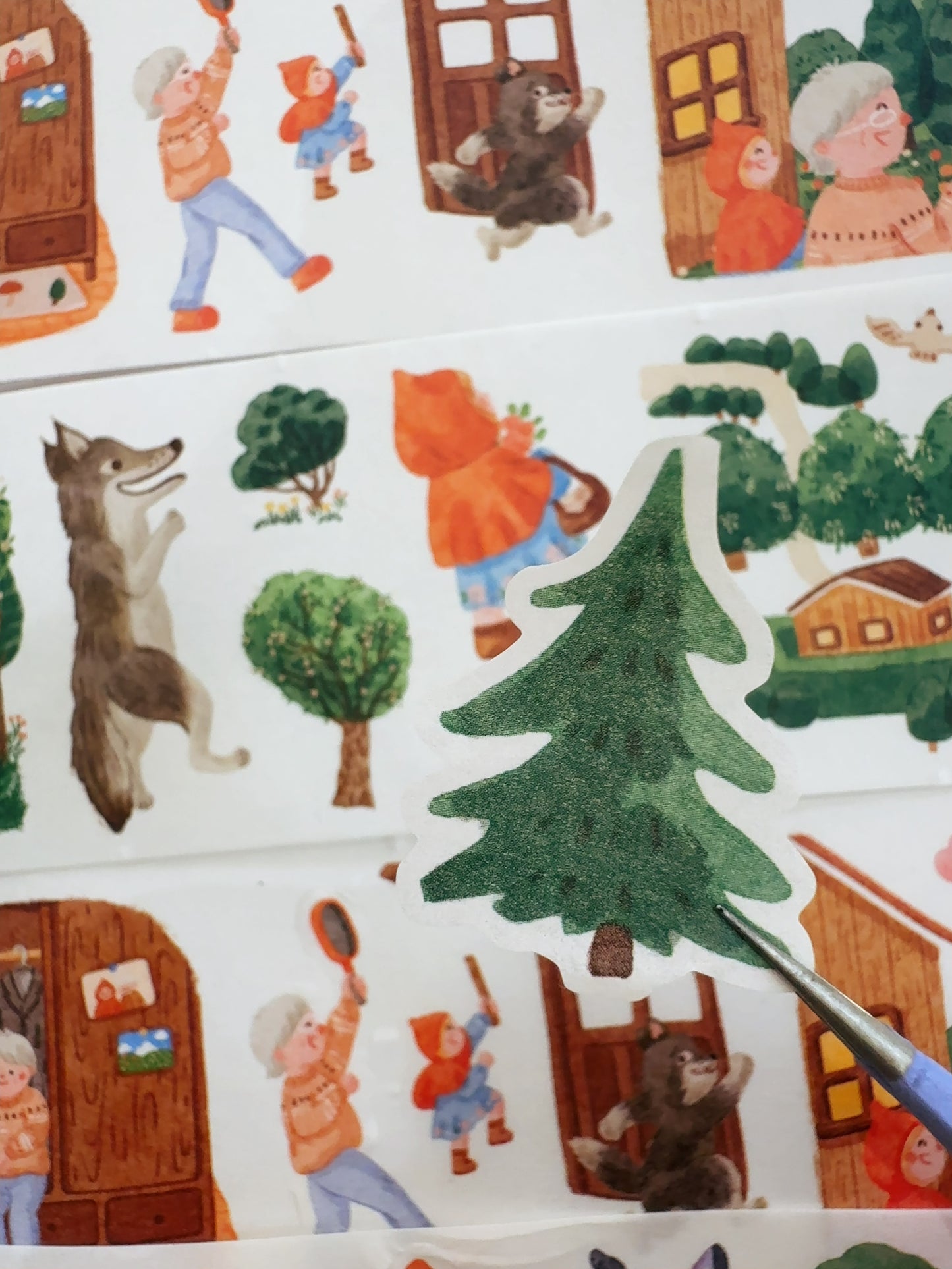 童話故事小紅帽與豺狼和紙貼紙 : 下集(50 枚)