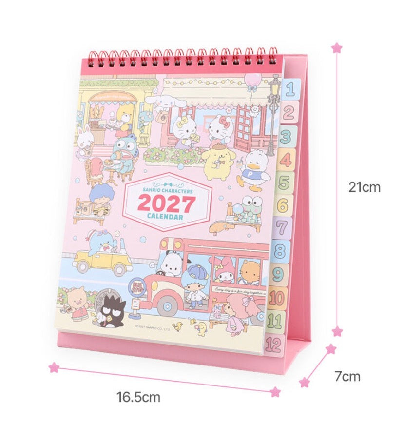 Sanrio Characters 2027 桌上月曆 [預購貨品]
