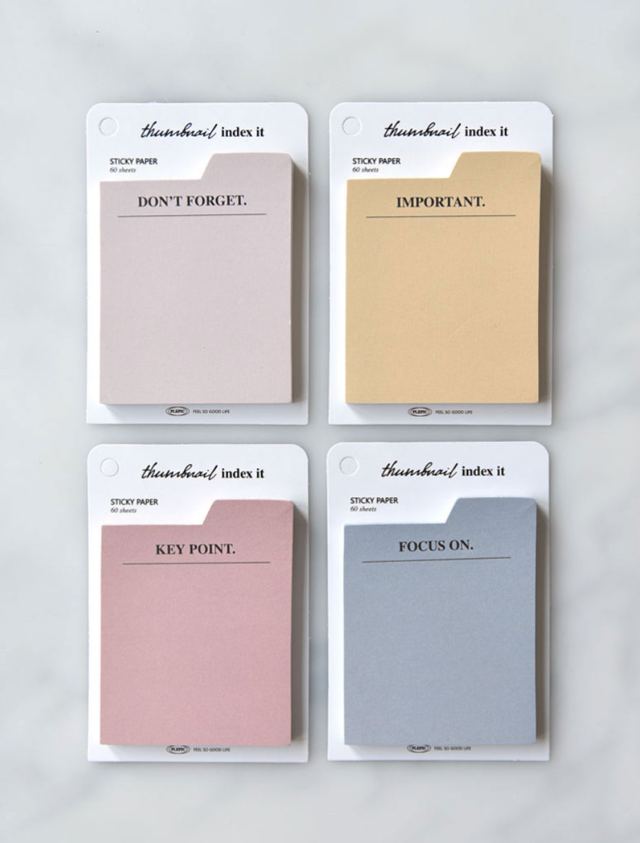 韓國Thumbnail Index It 具黏貼力便條紙
