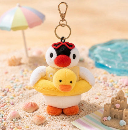 韓國Pingu 和Pinga 沙灘嬉水造型匙扣[預購貨品，下單後14天出貨]