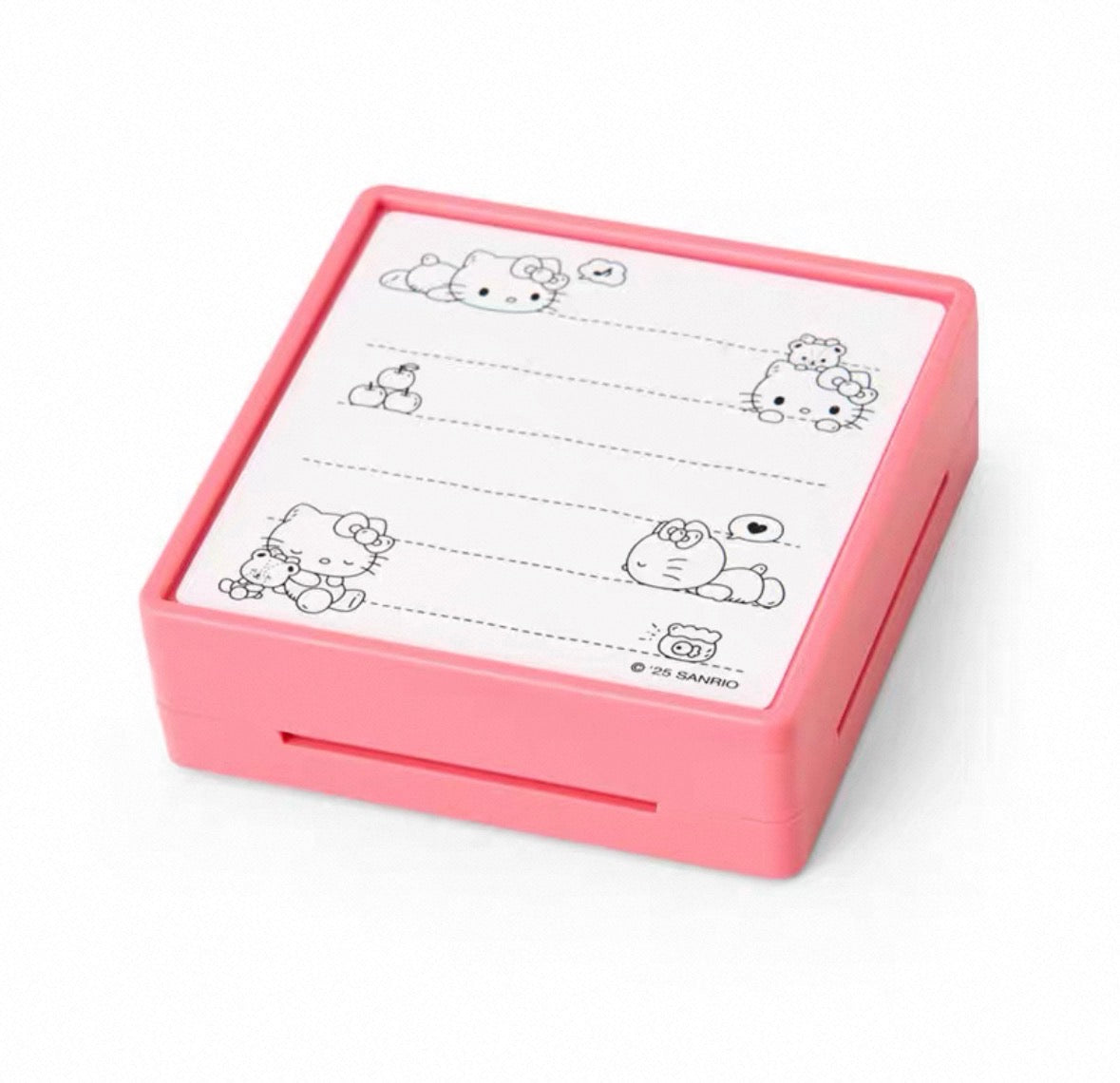 Sanrio Characters 浸透印章 - Hello Kitty 橫線備忘錄 (無需印台）預購貨品
