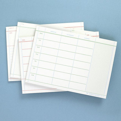 Every Day Schedule Pad (A5 Size)