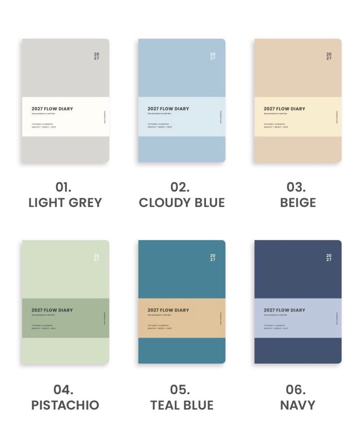 韓國 2027 Iconic My Flow A5 🌈月週計劃Schedule * [預購貨品，下單後14天出貨]
