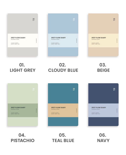 韓國 2027 Iconic My Flow A5 🌈月週計劃Schedule * [預購貨品，下單後14天出貨]